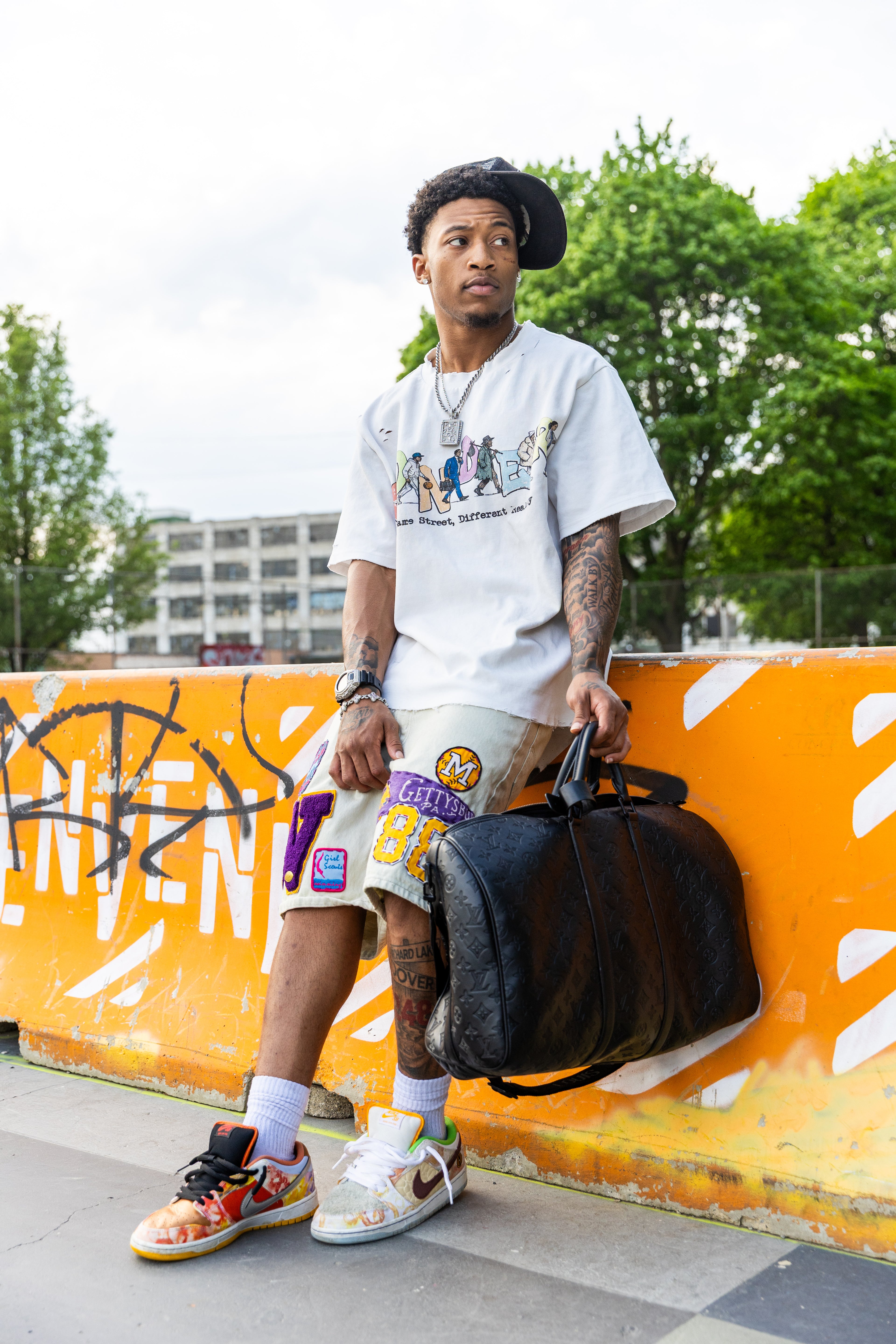 Same Street Different Reality Distress Wash Tee